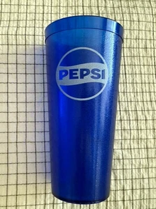 Pepsi Glas 20oz Neu Pepsi Logo Blau Kunststoff Tumbler Gläser - Bild 1 von 8