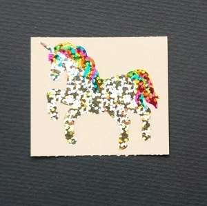 Stickeralbum Sticker Vintage 90er Jahre Hambly Glitzer Prismatic Einhorn - Bild 1 von 2