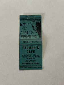 Palmers Cafe Mortimer Ohio Streichholzschachtelhülle 550 - Bild 1 von 1