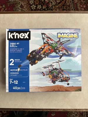 Knex Turbo Jet 2 In 1 Building Set 402 Pc New - Image 1 of 2
