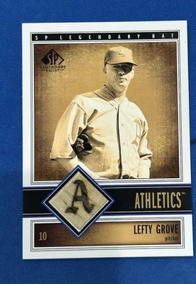 Lefty Grove 2002 SP Legendary Cuts Game Used Bat Relic Upper Deck B-LGR 🔥 A’s - Image 1 of 2