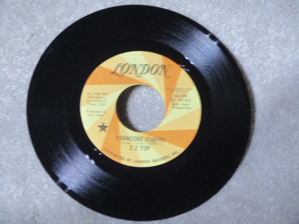 7" Record - ZZ TOP - FRANCENE  English / FRANCENE Spanish - Rock Promo Foto 1 de 1
