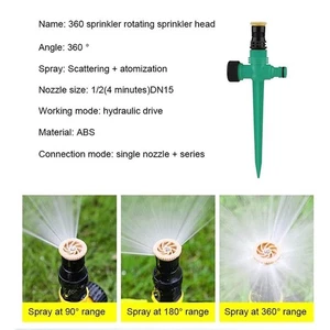 1*Auto Lawn Water Sprinkler Watering Garden Yard Irrigation 2024 Sale Hot A4R7 - Picture 1 of 11