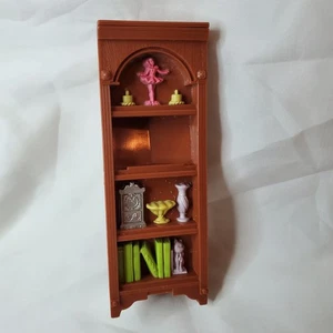 Fisher Price Loving Family Puppenhaus braun Eck Bücherregal Kuriositätenschrank - Bild 1 von 2