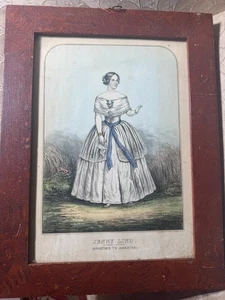 Antike N Currier Litho "Jenny Lind Die schwedische Nachtigall Gruß nach Amerika - Bild 1 von 19