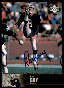 Ray Guy 1997 Upper Deck Autograph NFL Legends #AL-111 Auto Oakland Raiders - Bild 1 von 2