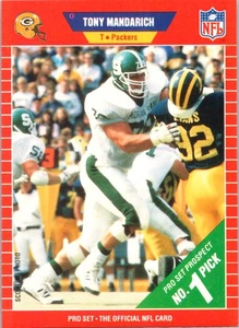 Tony Mandarich Rookie Green Bay Packers 1989 Pro Set #495 - Picture 1 of 2