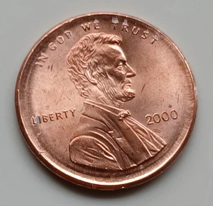 2000 Broad Struck Error Cent Uncirculated - Picture 1 of 2