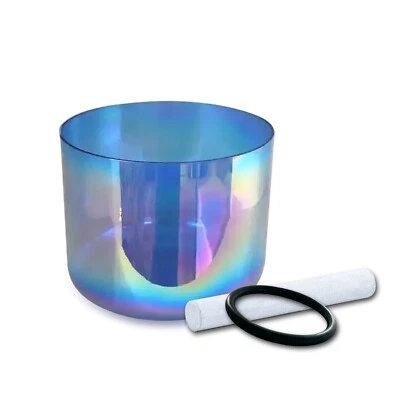 HYE-EUN 5.5" A Note Third Eye Chakra 432hz Royal Blue Alchemy Crystal Singing Bowl