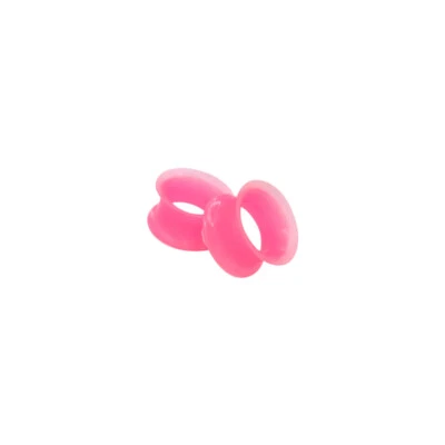 Pair of Extra Wide Silicone Tunnels Ear Gauges Plugs 5 Colors in 8g thru 18mm - Image 1 of 4