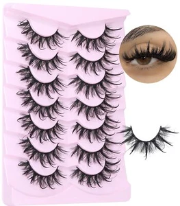Lashes Wispy False Eyelashes Manga Lashes Fluffy Strip Fake Lashes Pack 20mm ... - Picture 1 of 7