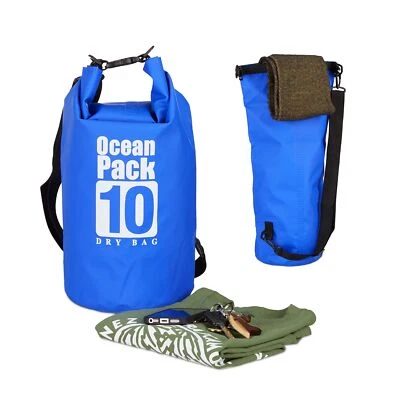 Ocean Pack 10 L wasserdichter Dry Bag ultraleichter Trockensack für Kajak Seg... - Bild 1 von 4