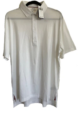 Polo de golfe POLO RALPH LAUREN Performance, Dri-Fit e elástico 4 vias, branco tamanho G - Imagem 1 de 4