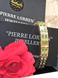 Designer Jewelry Gemstone bracelet Peridot bracelet Christmas gift for women 24K - Picture 1 of 12