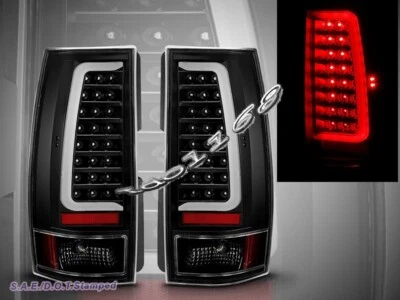 2007-2014 SUBURBAN TAHOE / 07-14 YUKON ДЫМ СВЕТОДИОДНЫЕ ЗАДНИЕ ФОНАРИ ЧЕРНЫЙ - Изображение 1 из 4