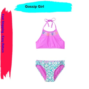 Gossip Girl Girls Fashion Bikini Swimsuits (10, Mint Aztec) - Picture 1 of 1