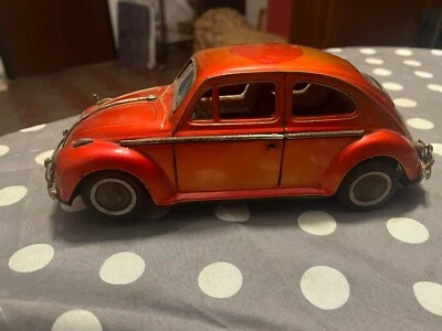Sedan Volkswagen Made IN Japan Rouge VW Coccinelle Jouets Tôle - Photo 1/4
