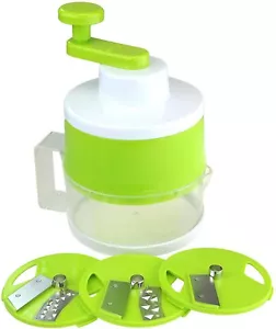 Nuovo Apollo Spiralizzatore Verticale Bianco/Verde, 17,5x22,3x14,5, Frutta Spirale Maker! - Foto 1 di 5