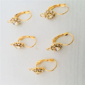 20 pz Orecchini Francesi Placcati Oro Dolce Inverno 20*10 mm Ganci Risultati - Foto 1 di 2