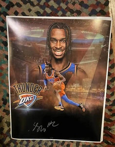Shai Gilgeous-Alexander AUTOGRAPH SIGNED 11x14 Photo Okc Thunder - Picture 1 of 1