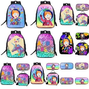 A for Adley Backpack Set Student Knapsack Shoulder Bag Pencil Case Xmas Gifts AU
