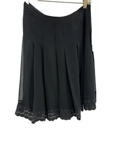jones new york petite Collection - Black Silk Skirt - Picture 1 of 4