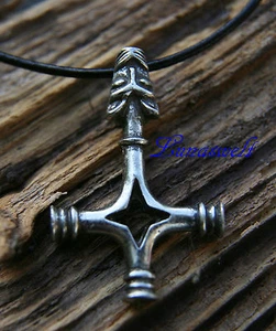 Großer Wolfskreuz-Thorshammer Anhänger  - Bild 1 von 3