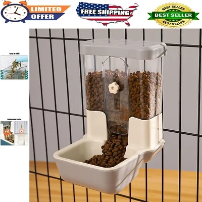 Adjustable Hanging Feeder with Detachable Food Box for Rabbits & Guinea Pigs - Image 1 of 4