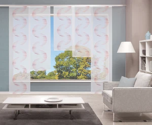 HOME WOHNIDEEN Simana Schiebegardine Flächenvorhang 5 Höhen transparent weiß - Bild 1 von 12