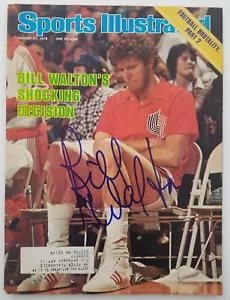 Rivista illustrata sportiva firmata Bill Walton 21/08/78 Trailblazers NBA HOF RAD - Foto 1 di 4