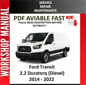 FORD TRANSIT 2017 2018 2019 2020 2021 2022 SERVICE REPAIR WORKSHOP MANUAL - Picture 1 of 1
