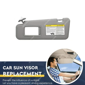 Driver Side Sun Visor Pad For Toyota Highlander Grey Replace Assembly Sunshade - Picture 1 of 8
