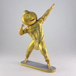 Collectible 6" Brutus Buckeye lightning Ohio State Univ Mascot in gold finish - Picture 1 of 5