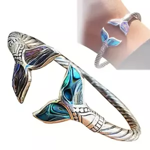 Open Adjustable Mermaid Tail Cuff Bracelet - New - Picture 1 of 2