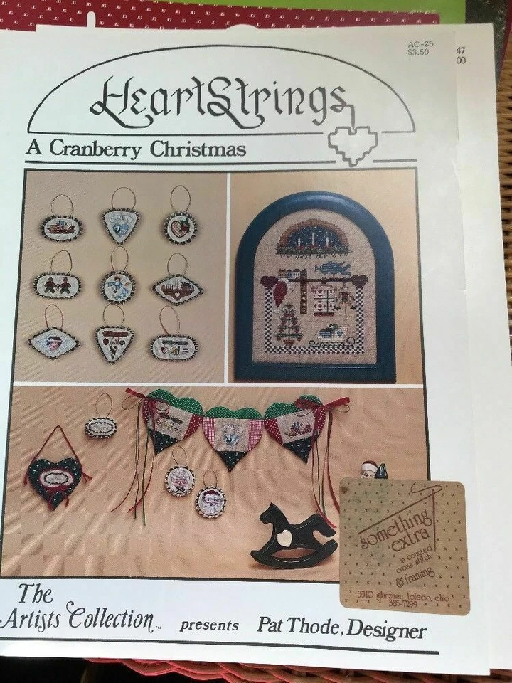  Cross Stitch Pattern Booklet: A Cranberry Christmas (Heartstrings) - Image 1 of 1