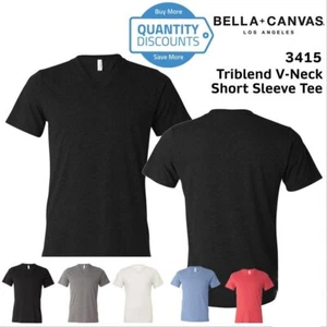 BELLA + CANVAS - Unisex Triblend V-Neck Short Sleeve Tee - 3415 - Bild 1 von 16