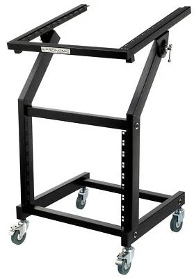 Mobiler DJ PA Studio Rack Wagen 19" Rack Ständer 21HE Rollwagen Stage Stand - Bild 1 von 4