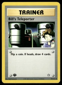 Pokemon Tcg Neo Genesis WOTC NM Regular Bill's Teleporter [1st Edition] #91 - Picture 1 of 2