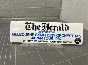 VINTAGE ORIGINAL STICKER MELBOURNE SYMPHONY ORCHESTRA JAPAN TOUR 1987 RETRO - Picture 1 of 3