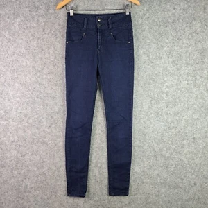 Dotti Jeans Womens 8 Blue Denim Skinny High Rise Zip Fly Casual Pockets 6338 - Picture 1 of 16