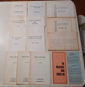 Vintage Ayn Rand The Objectivist Lot 1960s Booklets Pamphlets Nathaniel Branden - Bild 1 von 21