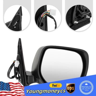 9 Pins Rearview Mirror Right Passenger Side Mirror For 13-22 Toyota Land Cruiser - Image 1 of 4