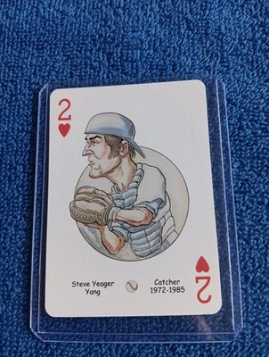 Steve Yeager Card LA Dodgers Baseball Hero Deck Playing Card Rare - Image 1 of 2