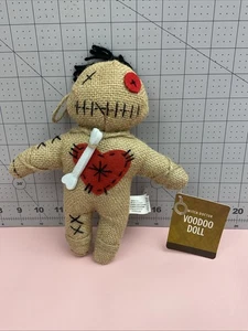 VOODOO DALL  Halloween With Tag Witch Doctor Stuffed Doll 8.5” Tall - Picture 1 of 6