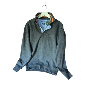 NWT ORVIS Signature Quarter-Zip Sweatshirt Men’s S – Charcoal Gray Pullover - Picture 1 of 1