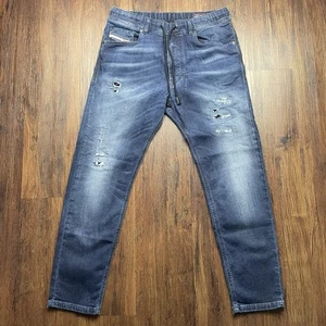 DIESEL NARROT Denim Jeans /Sweat Pants Jogger Distressed Stretch Men's 30 - Picture 1 of 13