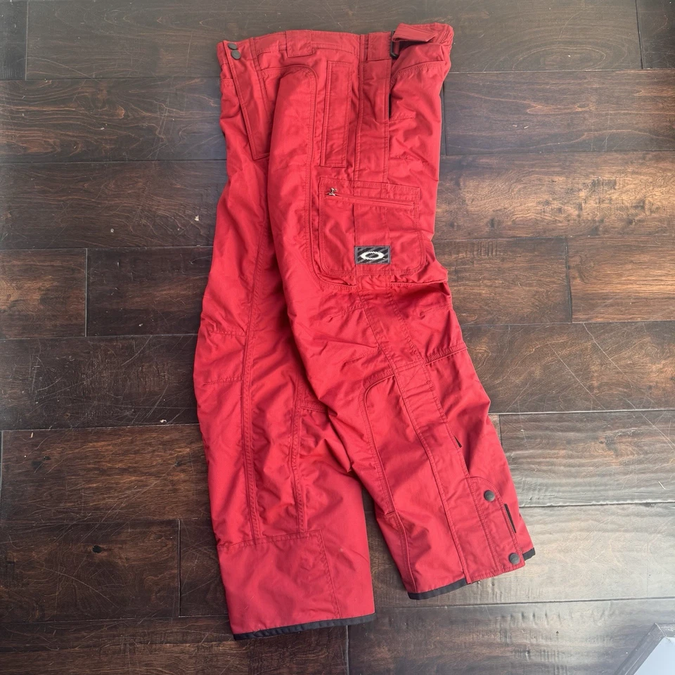 Vintage Oakley Software Snowboard Pants Large Red Ski Snow 90s - Image 1 of 4