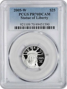 2005-W $25 American Platinum Eagle PR70DCAM PCGS - Picture 1 of 2