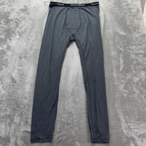 Smart Wool Merino Bottoms mens XL Thermal Long John Base Layer Leggings Grey - Picture 1 of 19