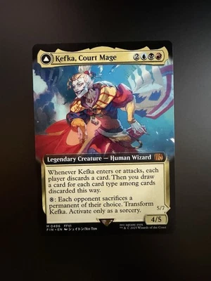 MTG Final Fantasy English Kefka, Court Mage Extended Art 0496 Non-Foil - Image 1 of 2